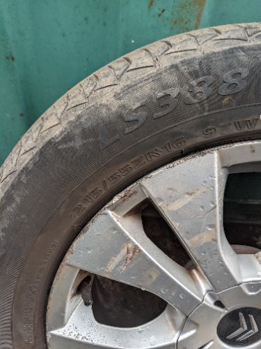 CITROEN BERLINGO B9 MK2 SET OF 4 16" ALLOY WHEELS WITH TYRES