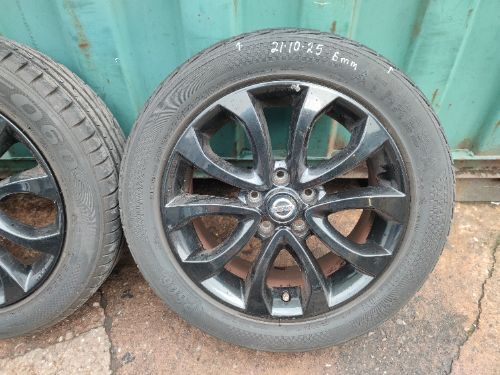 NISSAN JUKE ACENTA MK1 FACELIFT F15 SET OF 4 17" ALLOY WHEELS WITH TYRES