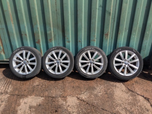 VOLKSWAGEN PASSAT MK6 B7 SET OF 4 17" ALLOY WHEELS WITH TYRES