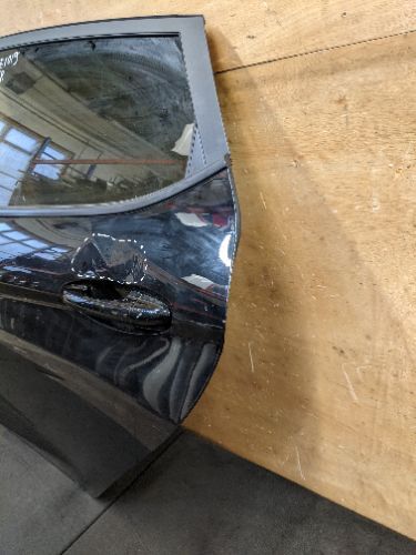 FORD FIESTA MK8 B479 N/S PASSENGER SIDE LEFT REAR DOOR BLACK XH (DAMAGED)