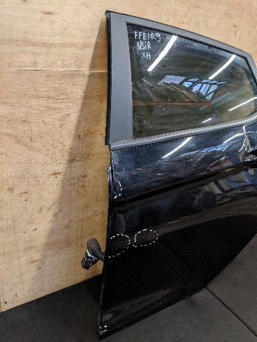 FORD FIESTA MK8 B479 N/S PASSENGER SIDE LEFT REAR DOOR BLACK XH (DAMAGED)