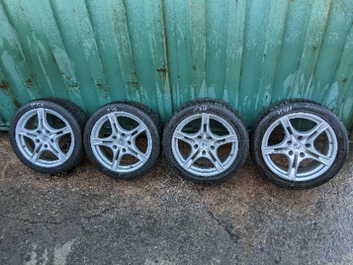 PORSCHE BOXSTER S 986 SET OF 4 18" WHEELS WITH TYRES