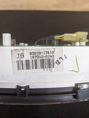 TOYOTA MR2 W20 MK2 2.0 PETROL SPEEDOMETER INSTRUMENT CLUSTER